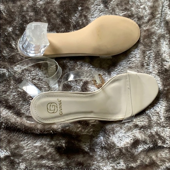 givana Shoes Size Givana Short Clear Heels Poshmark